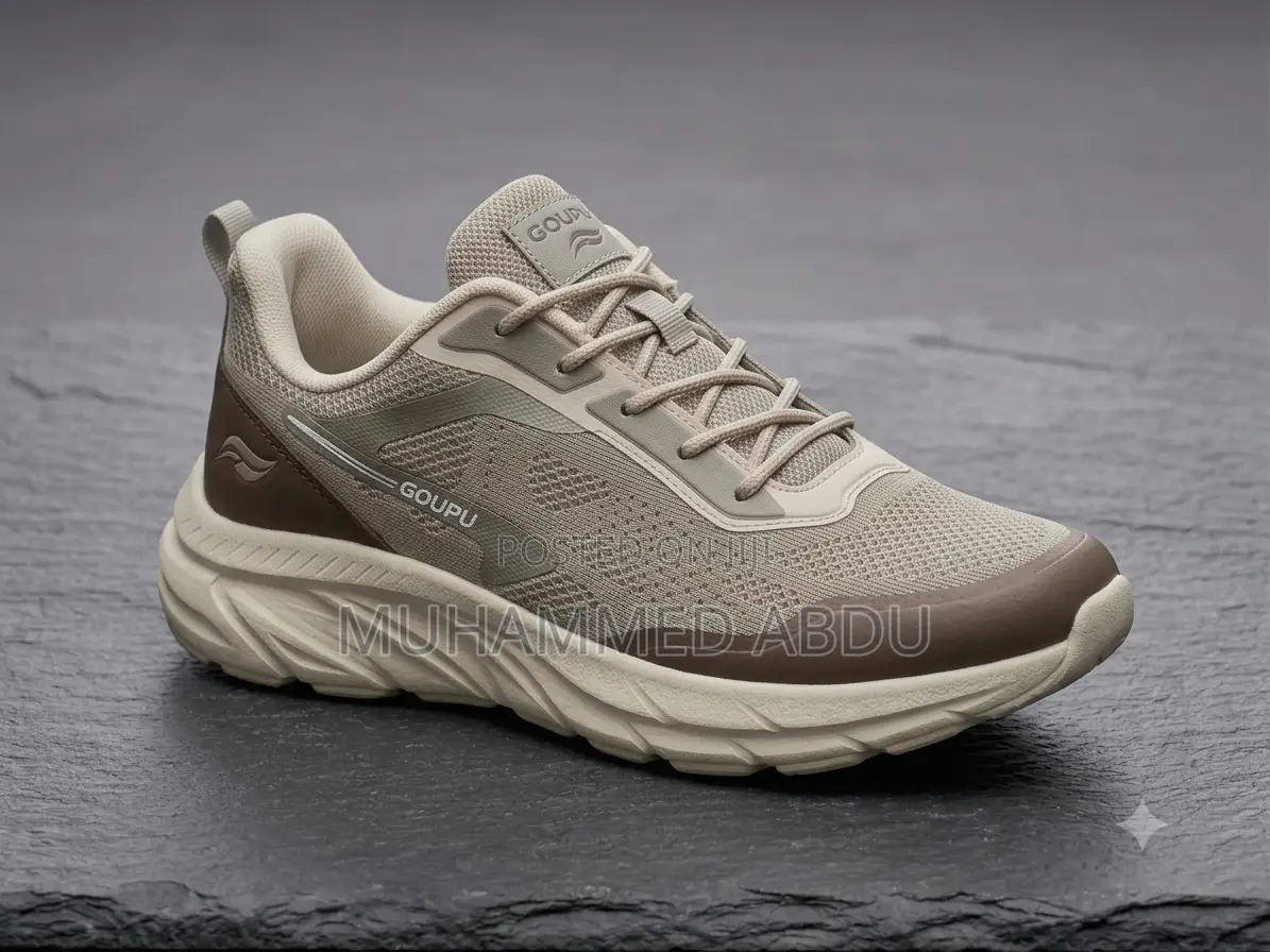 Beige & Brown Tech Runners: Premium Street Style in Addis Ababa