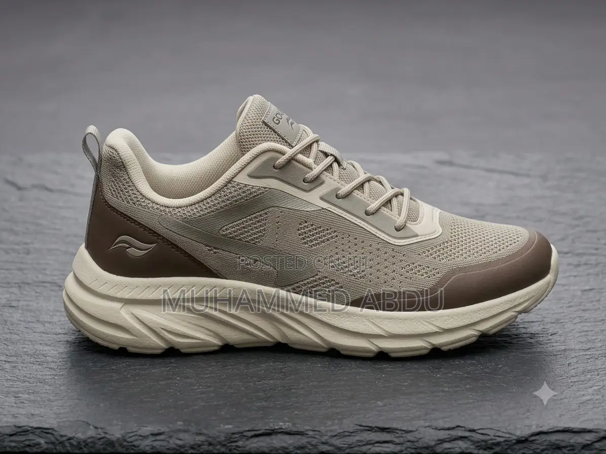 Beige & Brown Tech Runners: Premium Street Style in Addis Ababa