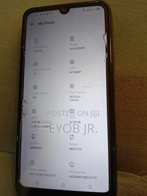 Itel A04 32 GB Black