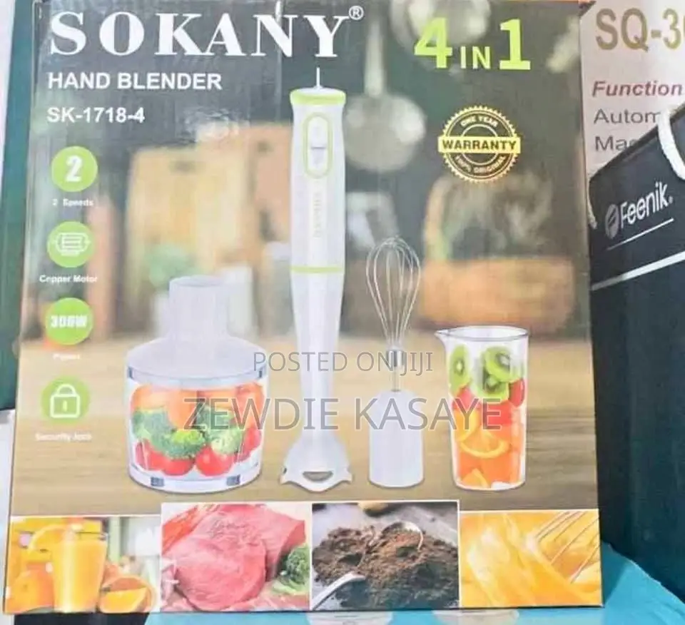 SOKANY 4-in-1 Hand Blender