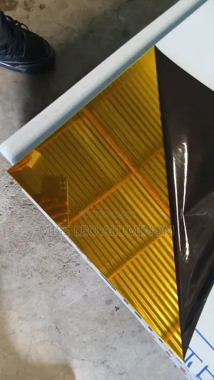 Golden Mirror Panel Over Size