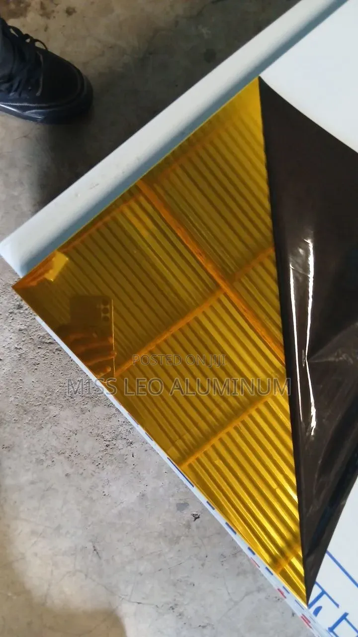 Golden Mirror Panel Over Size