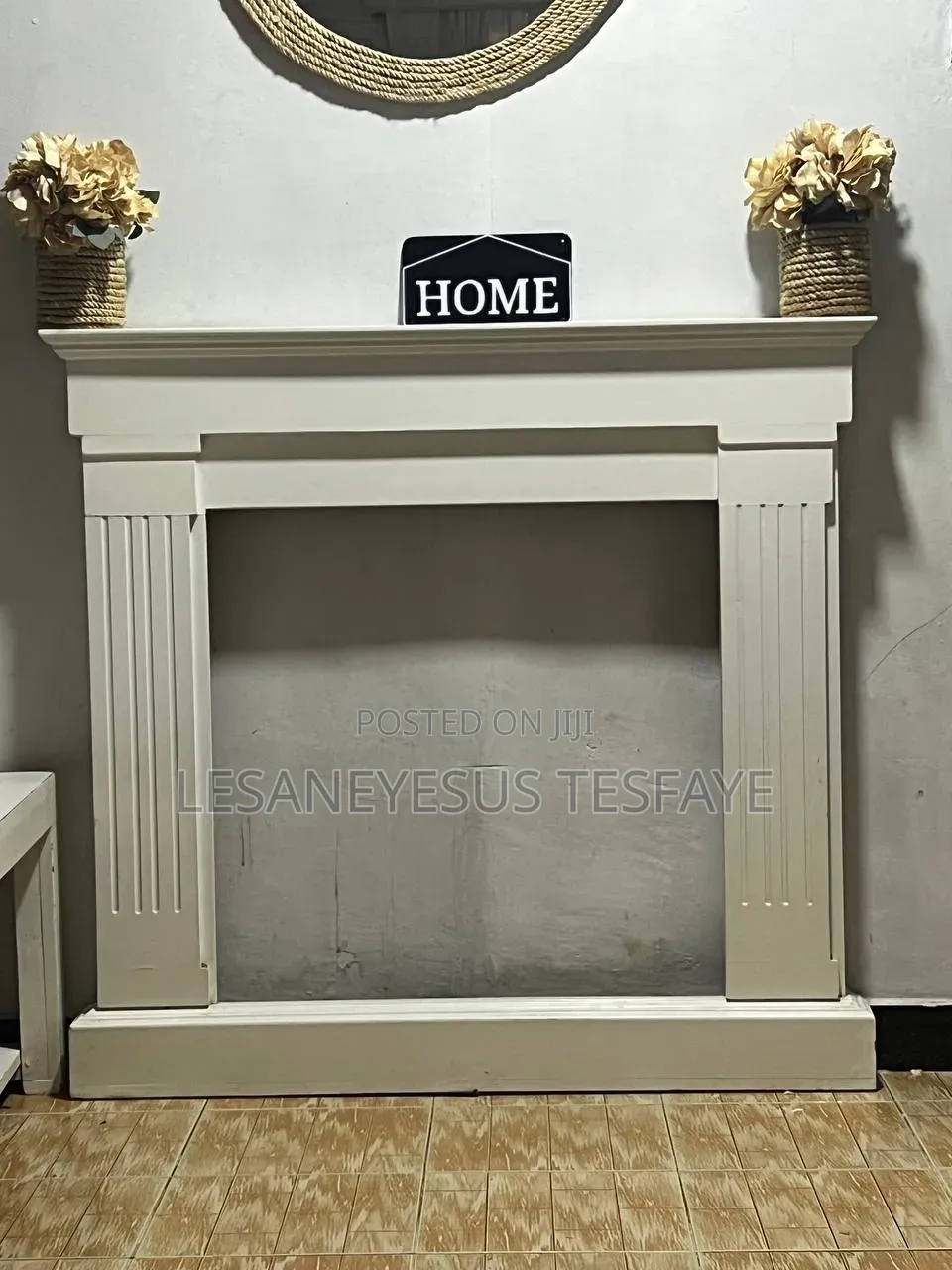 1.20cm Table and 1.10 Home Decore MDF Chimney