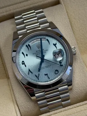 Rolex Day-Date 40 Featuring a Striking Eastern Arabic Numerals.