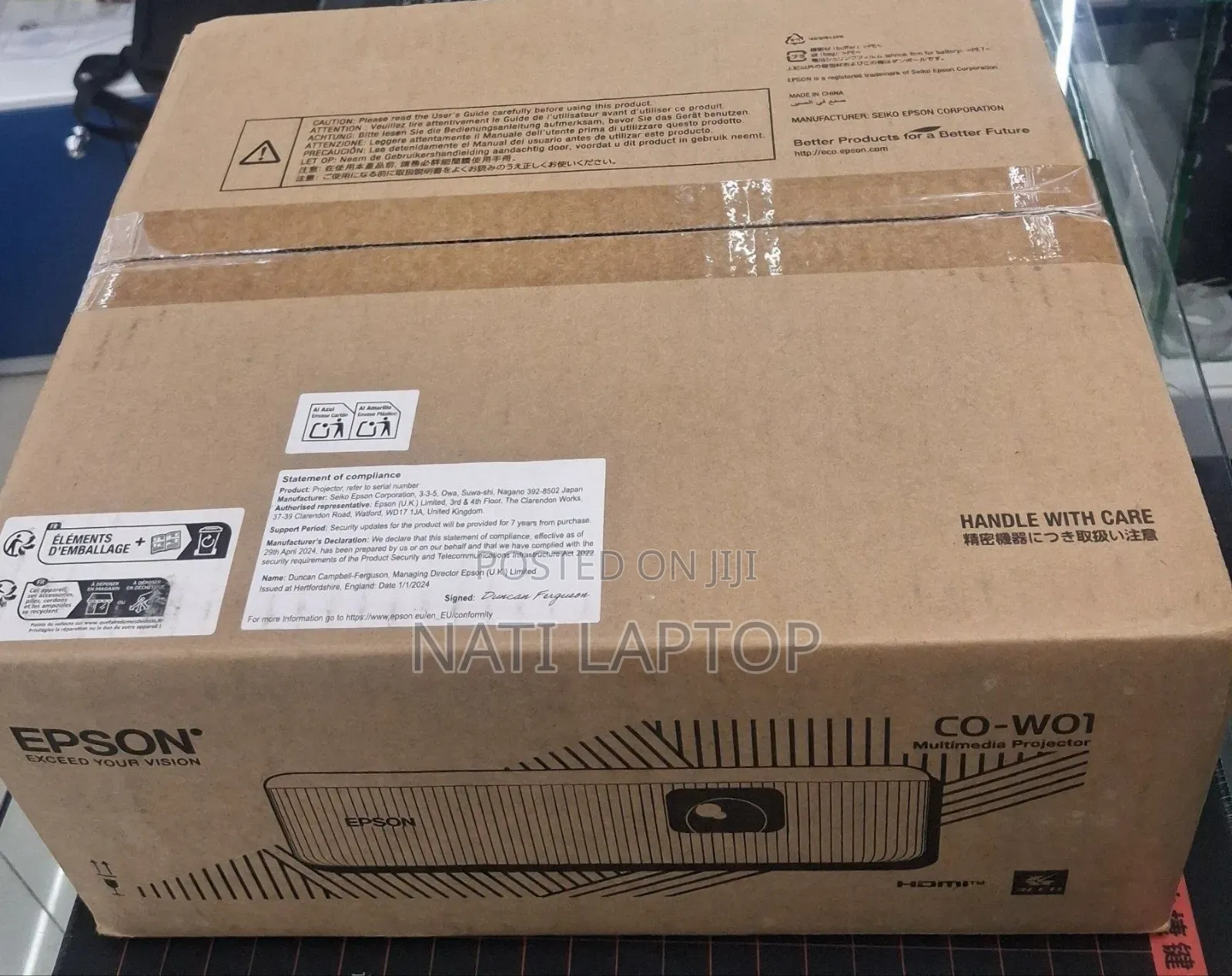 Brand New Packed With Cartoon
Epson Projector