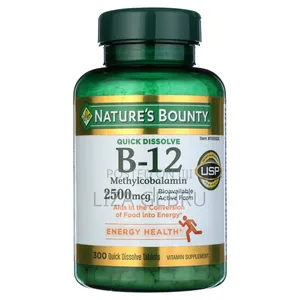 .Nature's Bounty Quick Dissolve Vitamin B-12 2500 MCG (300 Tablets)