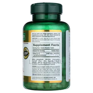 .Nature's Bounty Quick Dissolve Vitamin B-12 2500 MCG (300 Tablets)