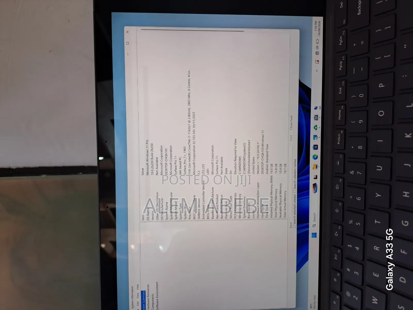 New Laptop Microsoft Surface Pro 7 16GB Intel Core i7 SSD 512GB