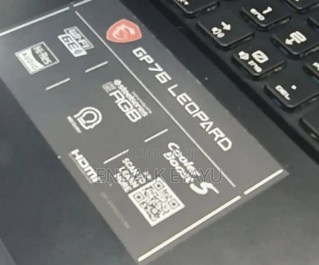 New Laptop MSI GP75 Leopard 16GB Intel Core i7 SSD 1T