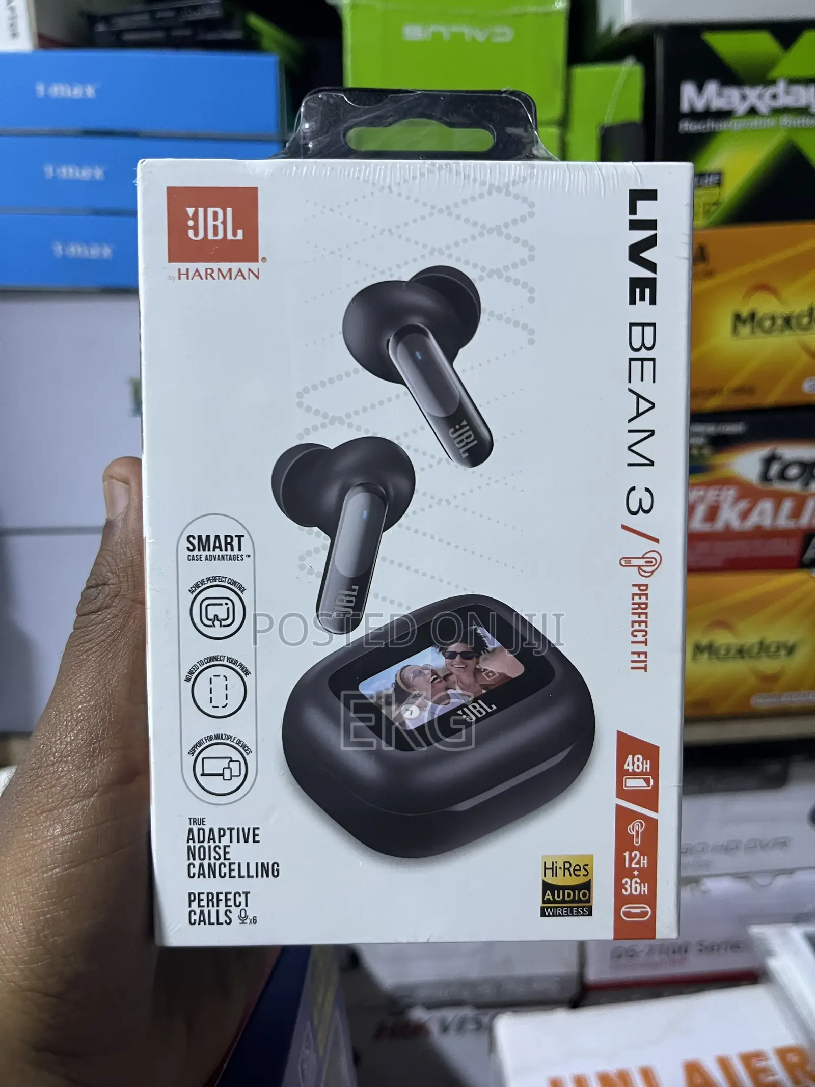 Original JBL Live Beam 3 Wireless Airpod With Smart Screen Case
