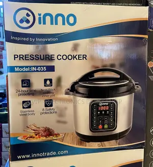 Inno Electric Pressure Cooker 12L– Stainless Steel Body, Non-Stick