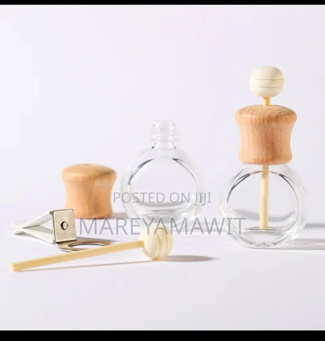 Empty Glass Car Air Freshner Perfume Bottle