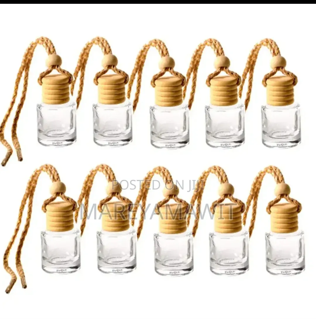 Empty Glass Car Air Freshner Perfume Bottle