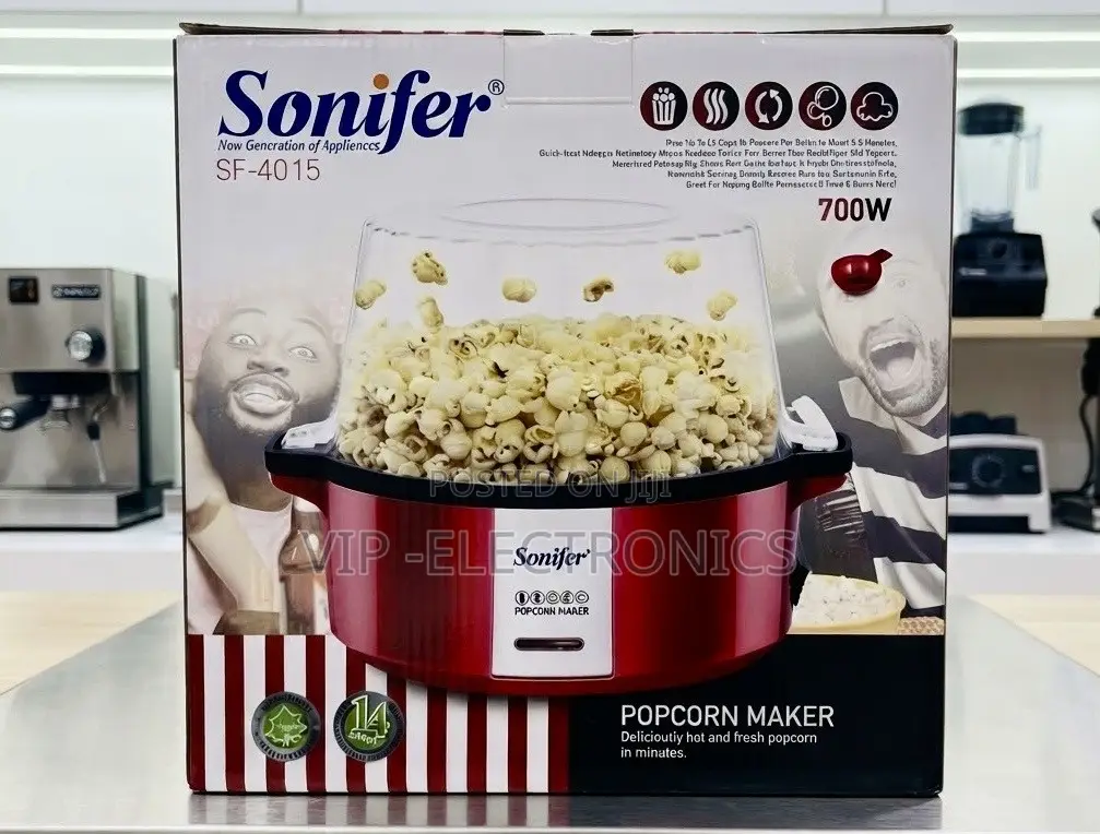 Sonifer Popcorn Maker 700W – Hot & Fresh Popcorn Machine