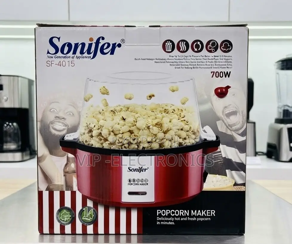 Sonifer Popcorn Maker 700W – Hot & Fresh Popcorn Machine