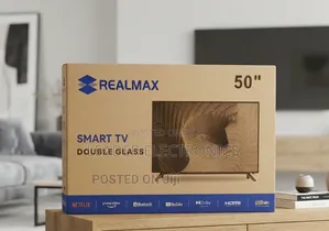 Realmax TV 50" Smart Android Double Glass TV New Arrival 2026