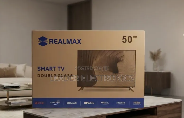 Realmax TV 50" Smart Android Double Glass TV New Arrival 2026