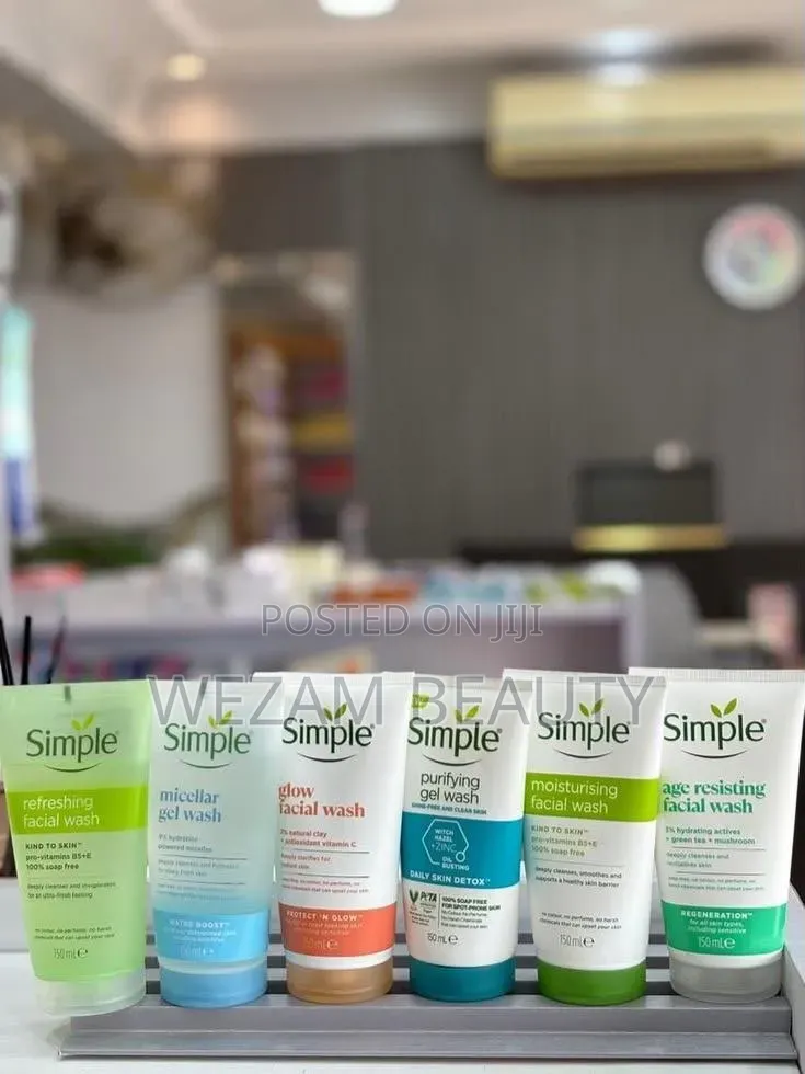 Simple Facial Wash የፊት ማጽጃዎች ለሁሉም የቆዳ ችግሮች