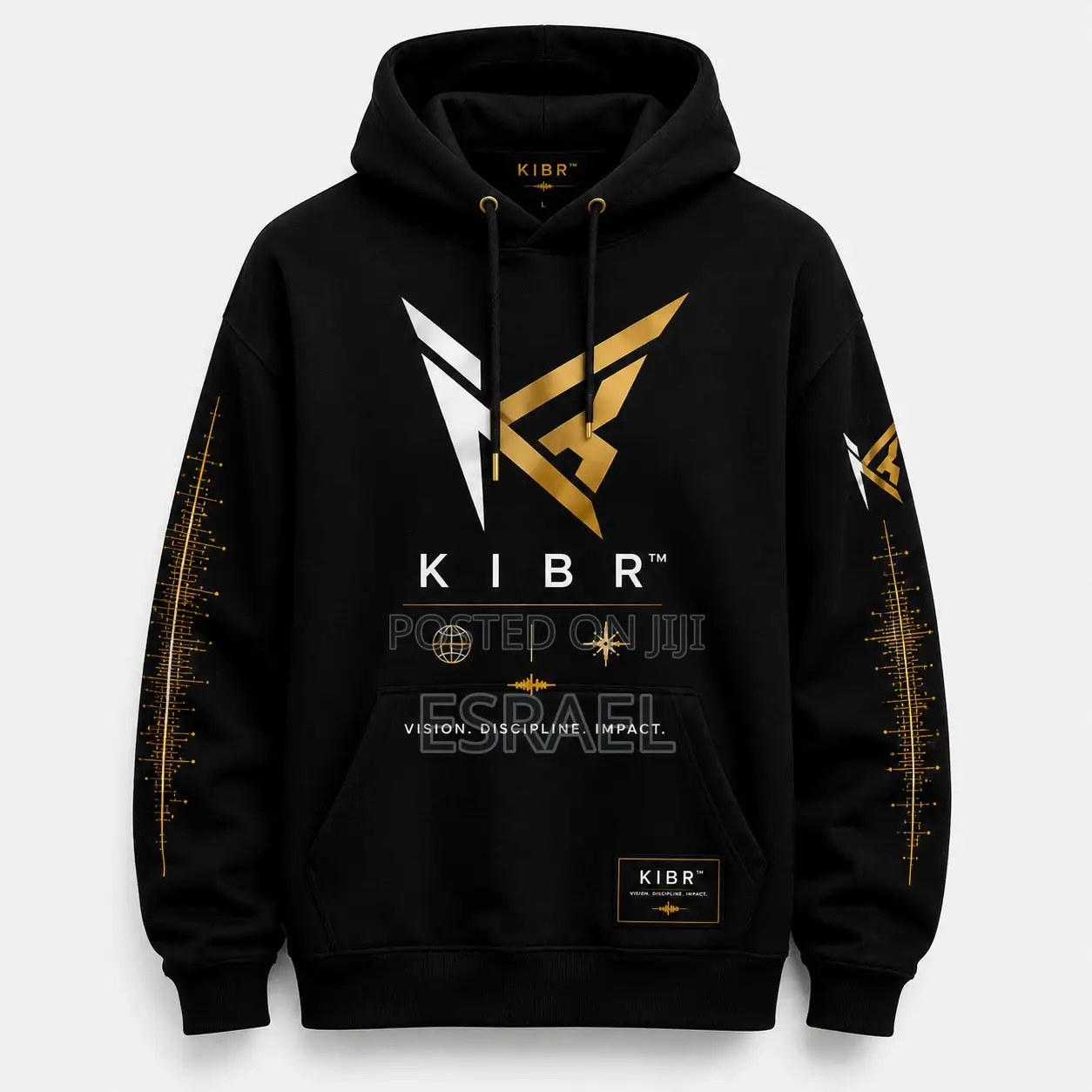 KIBR Luxury Black & Gold Hoodie & T-Shirt
