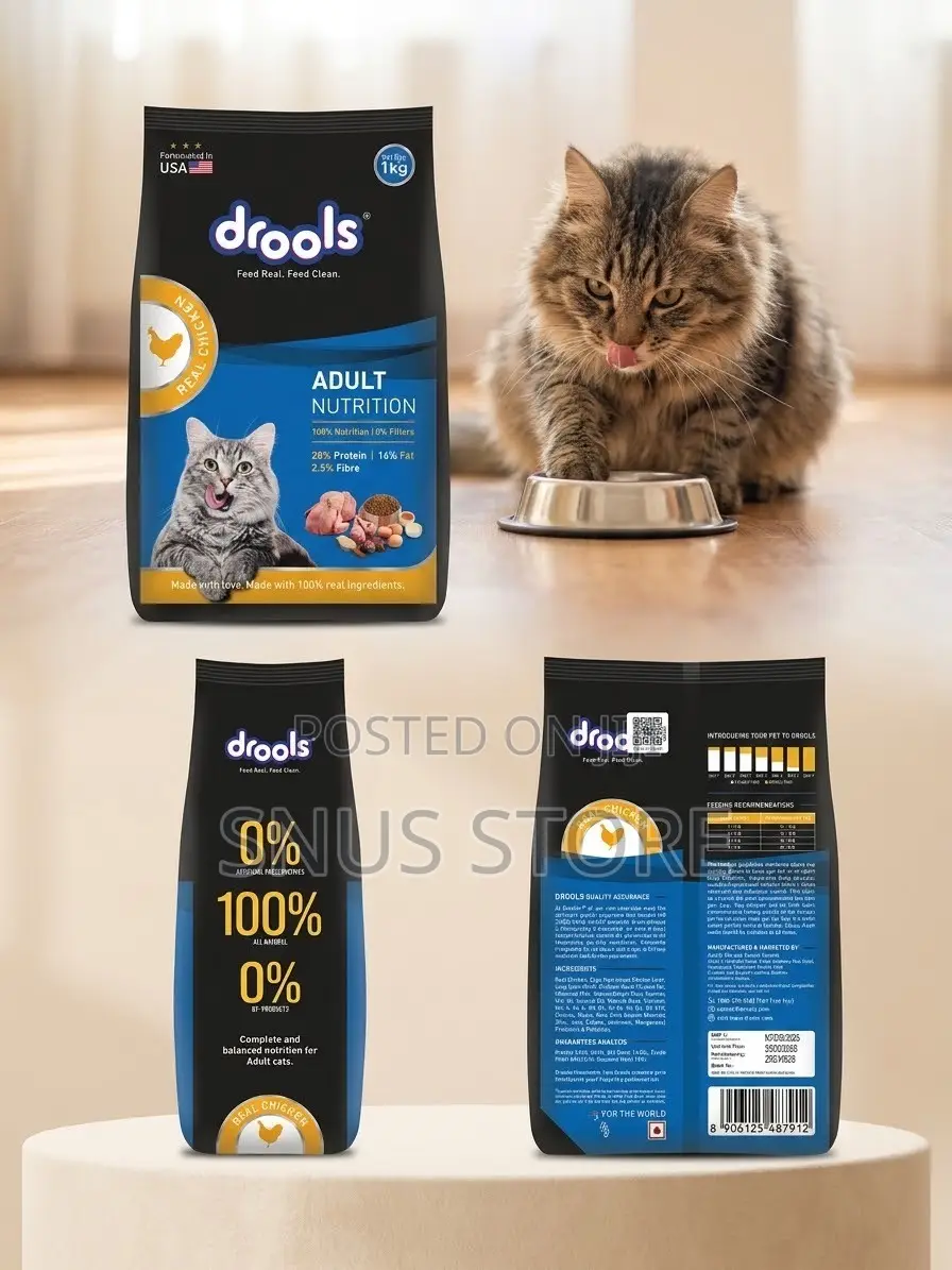 Drools Adult Cat Food - Real Chicken (1.2kg)