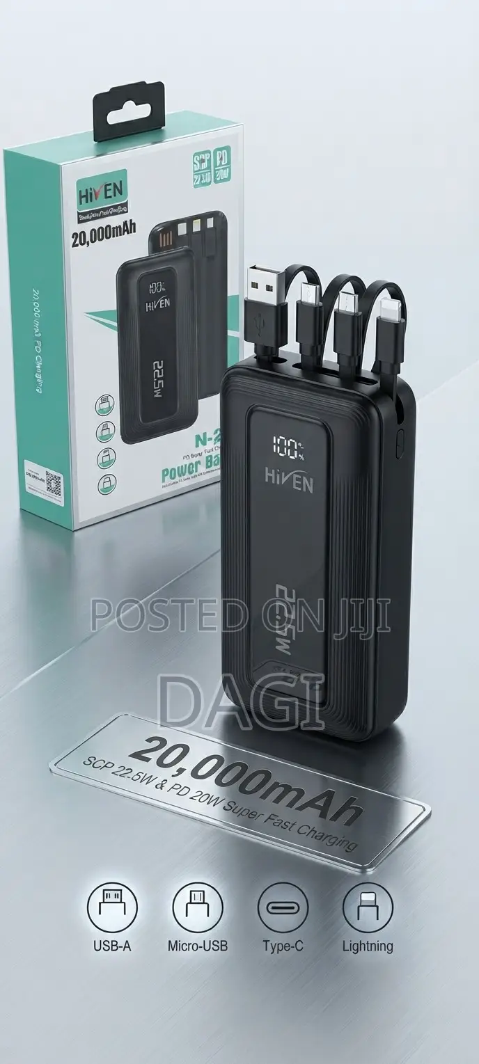 HiVEN N-20 20,000mAh Power Bank