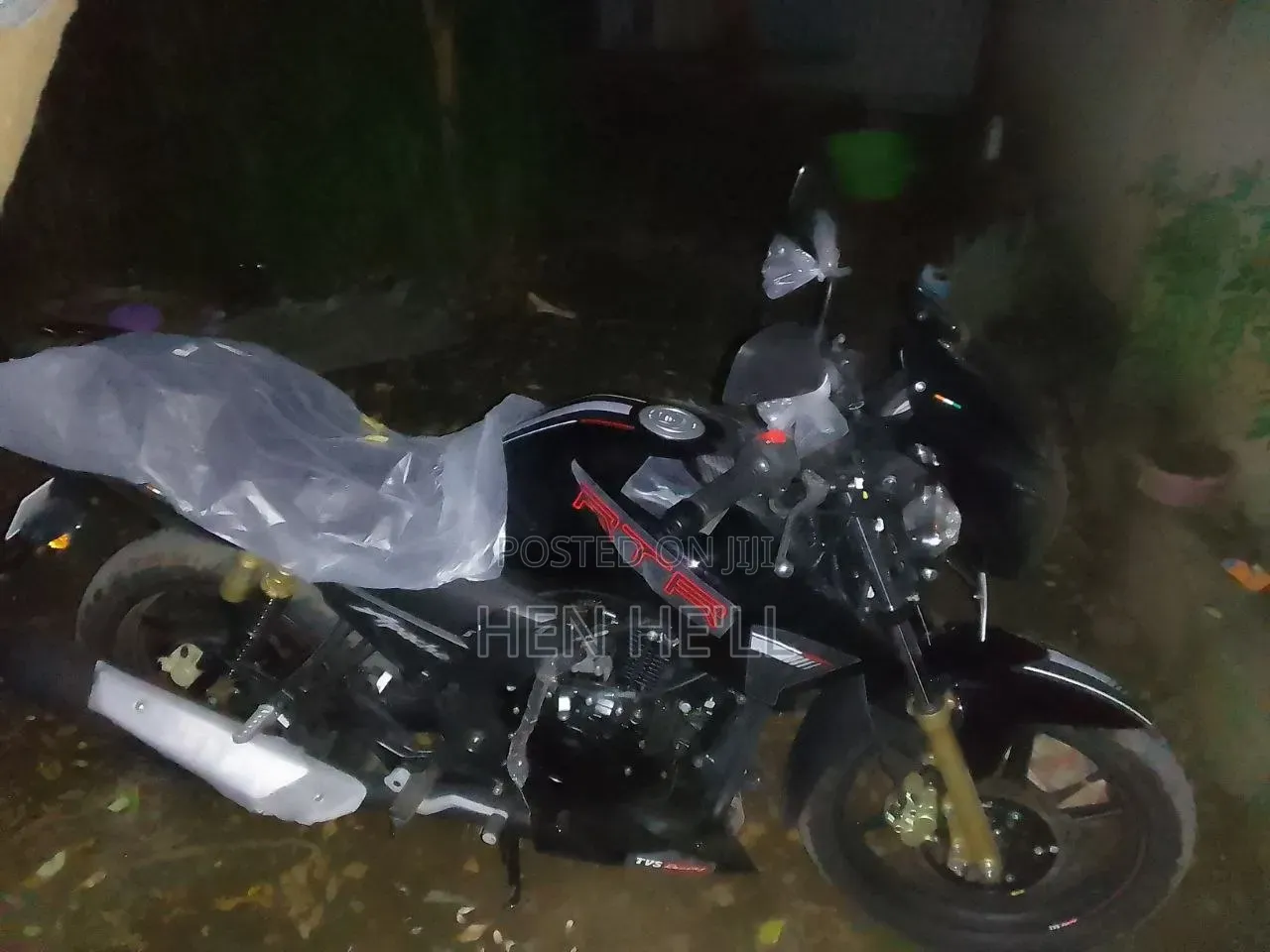 New TVS Apache 180 RTR 2025 Black