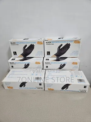 Disposable Black Vinyl Multi-Purpose Gloves