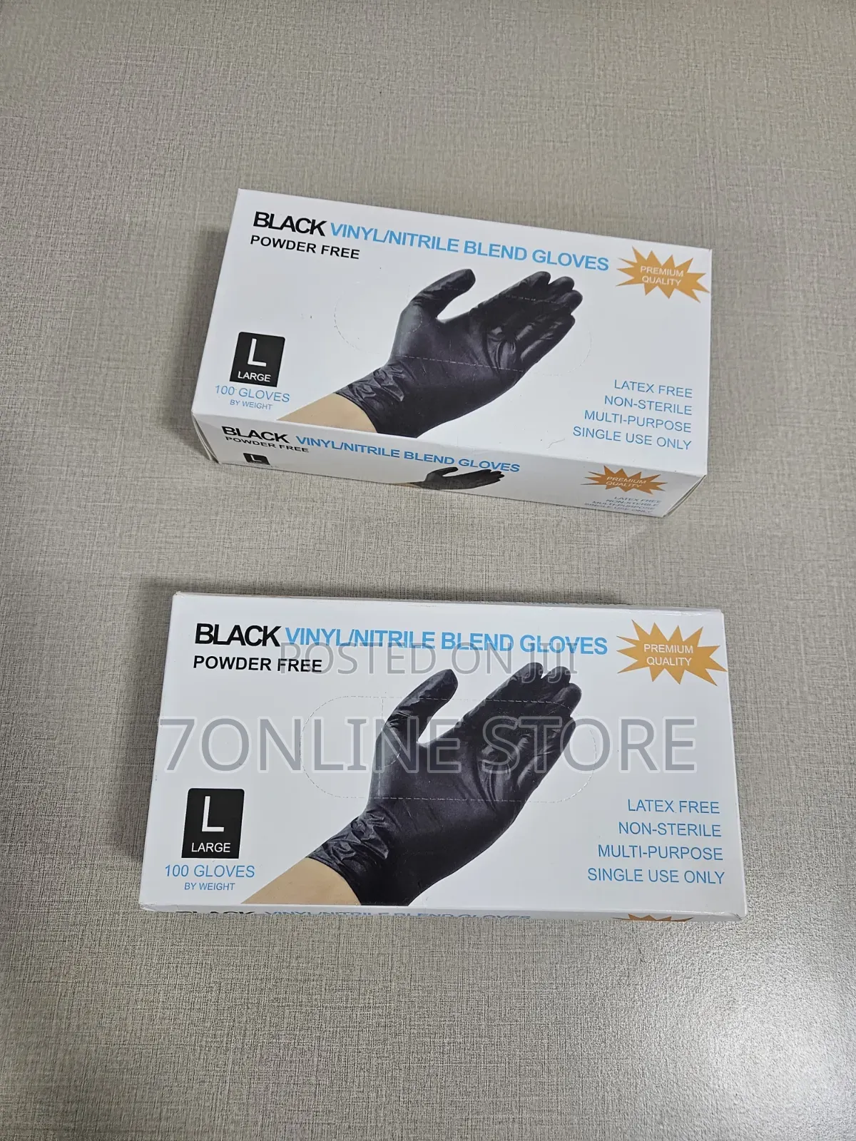 Disposable Black Vinyl Multi-Purpose Gloves
