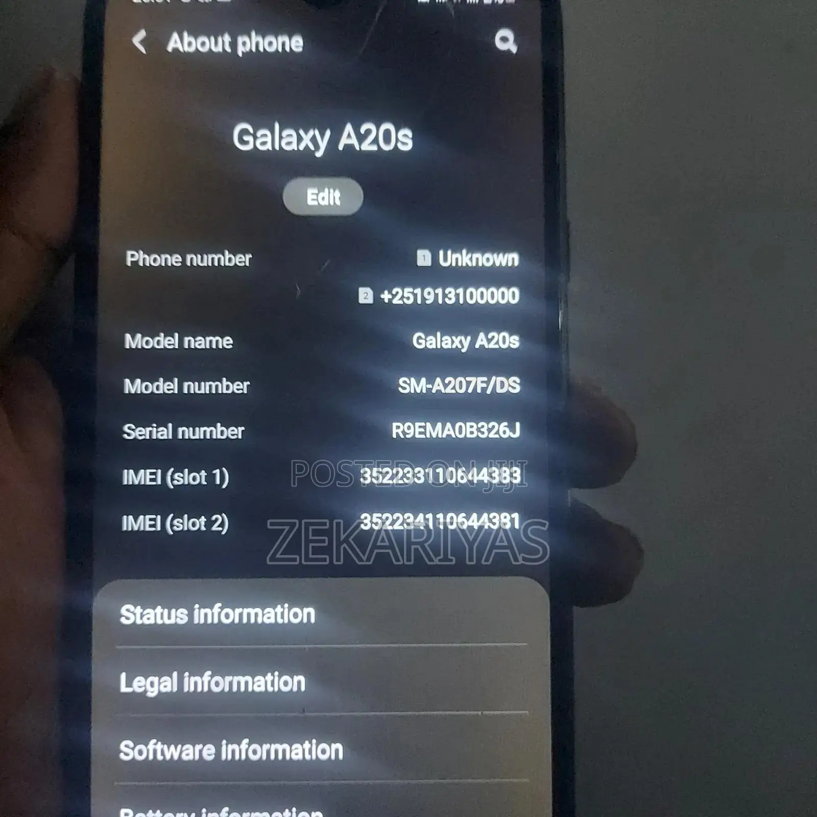 Samsung Galaxy A20s 32 GB Black