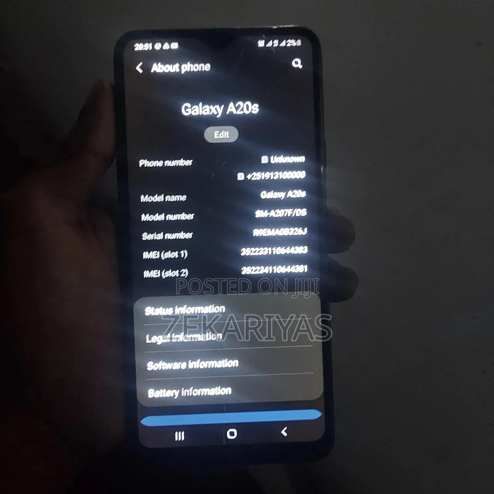 Samsung Galaxy A20s 32 GB Black