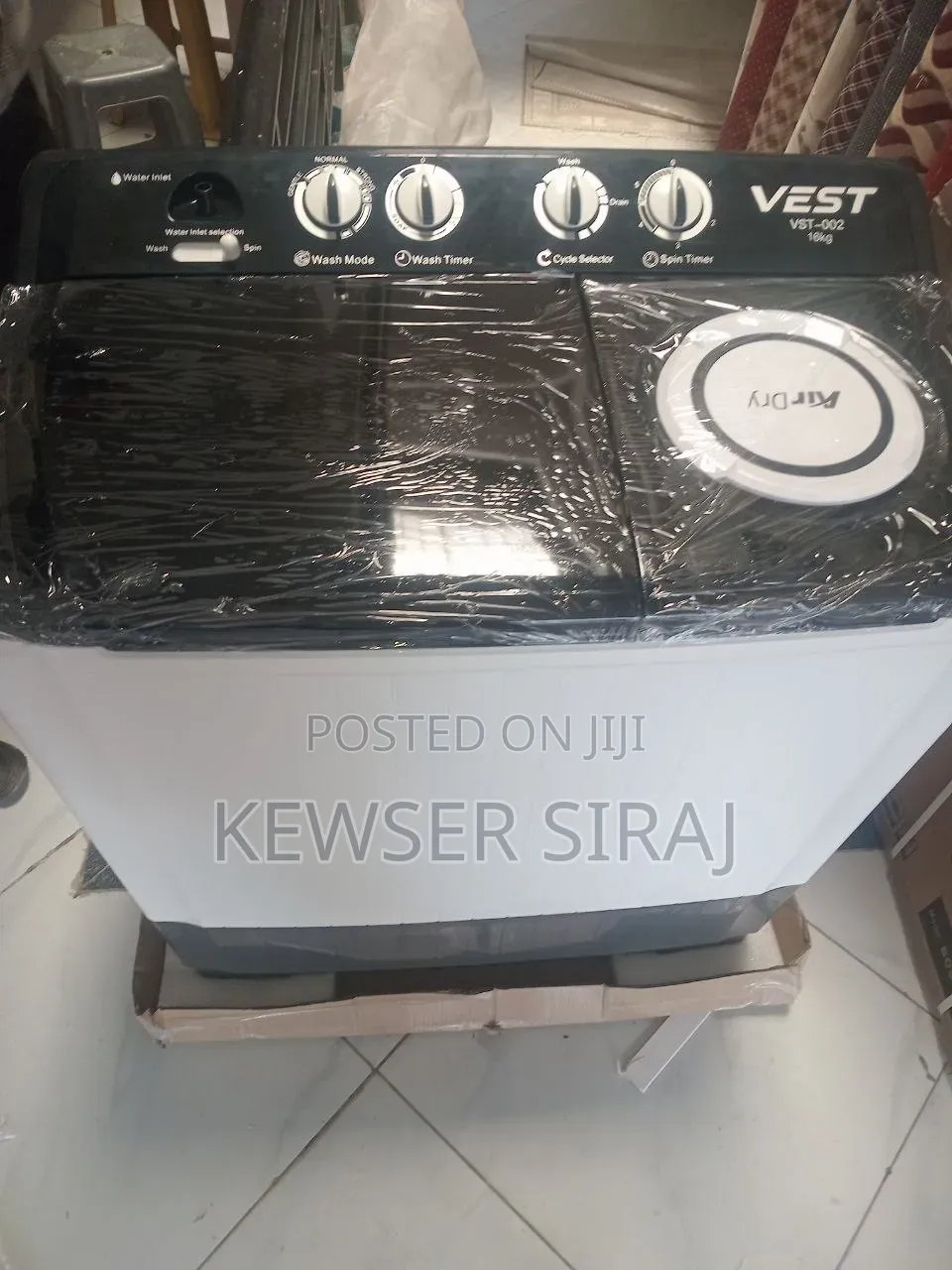Vest 16kg Washing Machine Manual System