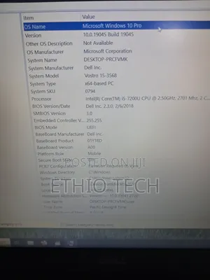 Laptop Dell Vostro 15 3568 8GB Intel Core i5 HDD 500GB