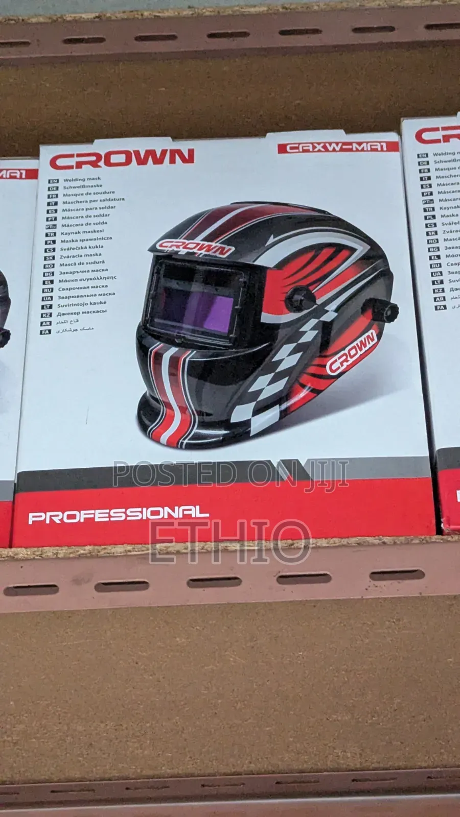 Auto-Darkening Welding Helmet.