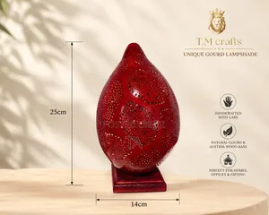 Unique Gourd Lampshade የመኝታ ቤት መብራት የራስጌ የጠረጴዛ መብራቶች