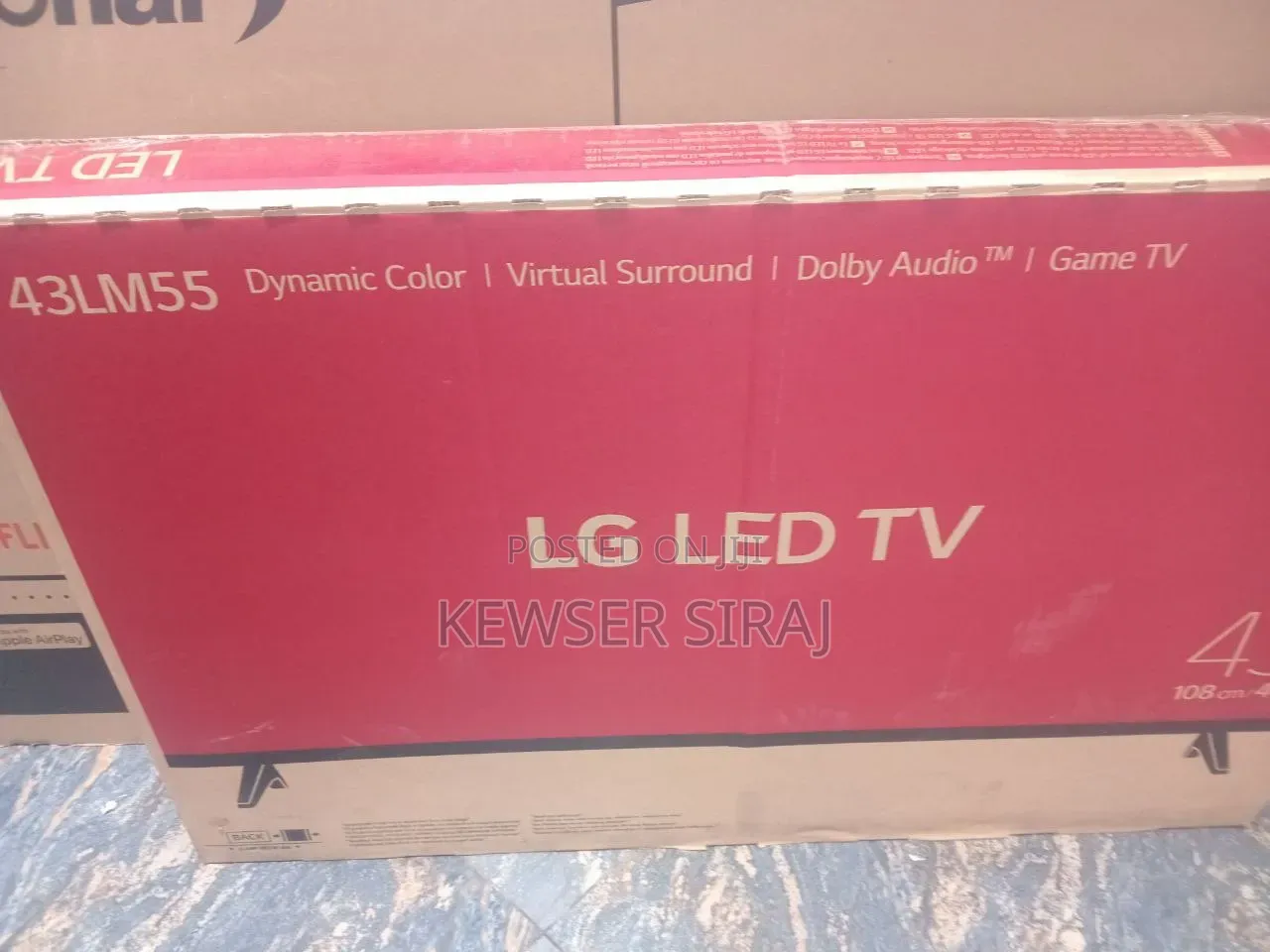 LG TV 43inche 4k Smart Android TV