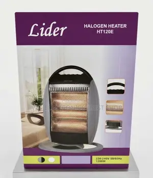 LIDER Halogen Heater Power: 1200W Halogen Heating Technology