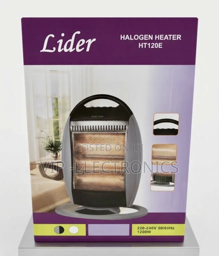 LIDER Halogen Heater Power: 1200W Halogen Heating Technology