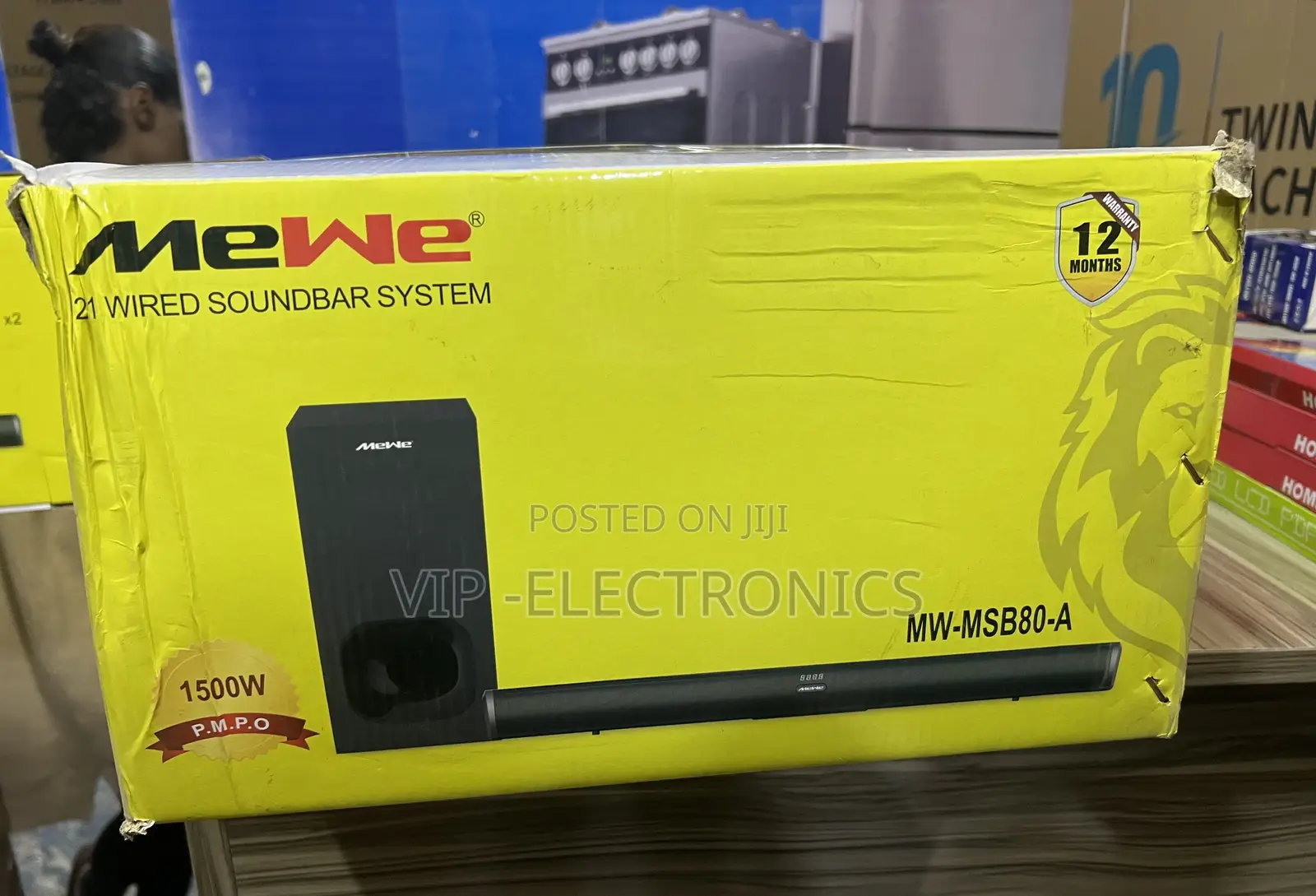 Mewe Sound Bar System 2.1 Wired– 1500W PMPO