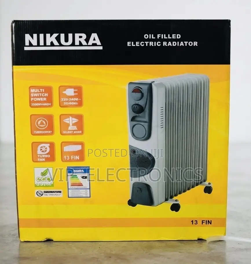 Nikura Room Heater 13-Fin Oil-Filled Radiator Heater, 💯💯originally