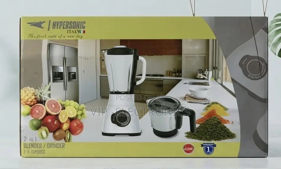 Hypersonic Blender Grinder  2-in-1 HS-BL-YBPD5G – 450W ⚡🥤