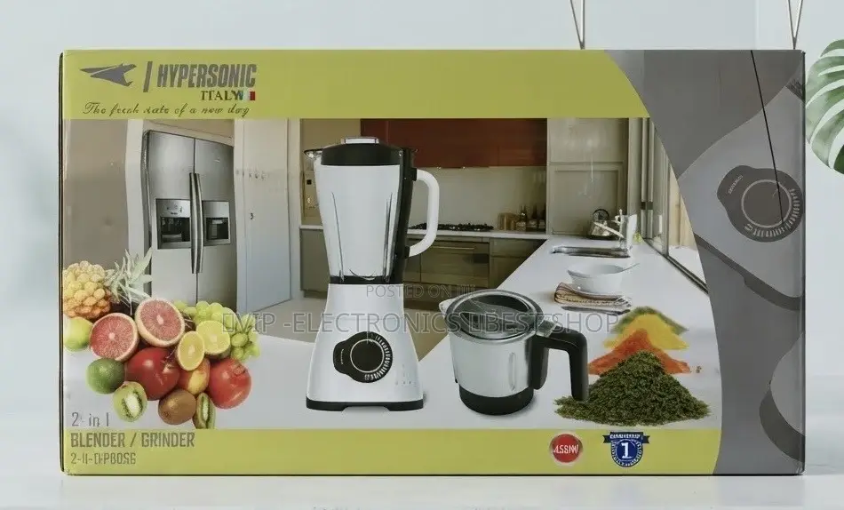Hypersonic Blender Grinder  2-in-1 HS-BL-YBPD5G – 450W ⚡🥤