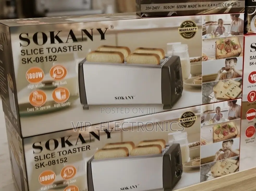 Sokany Slice Toaster and Sandwich Maker Set (Model SK-08