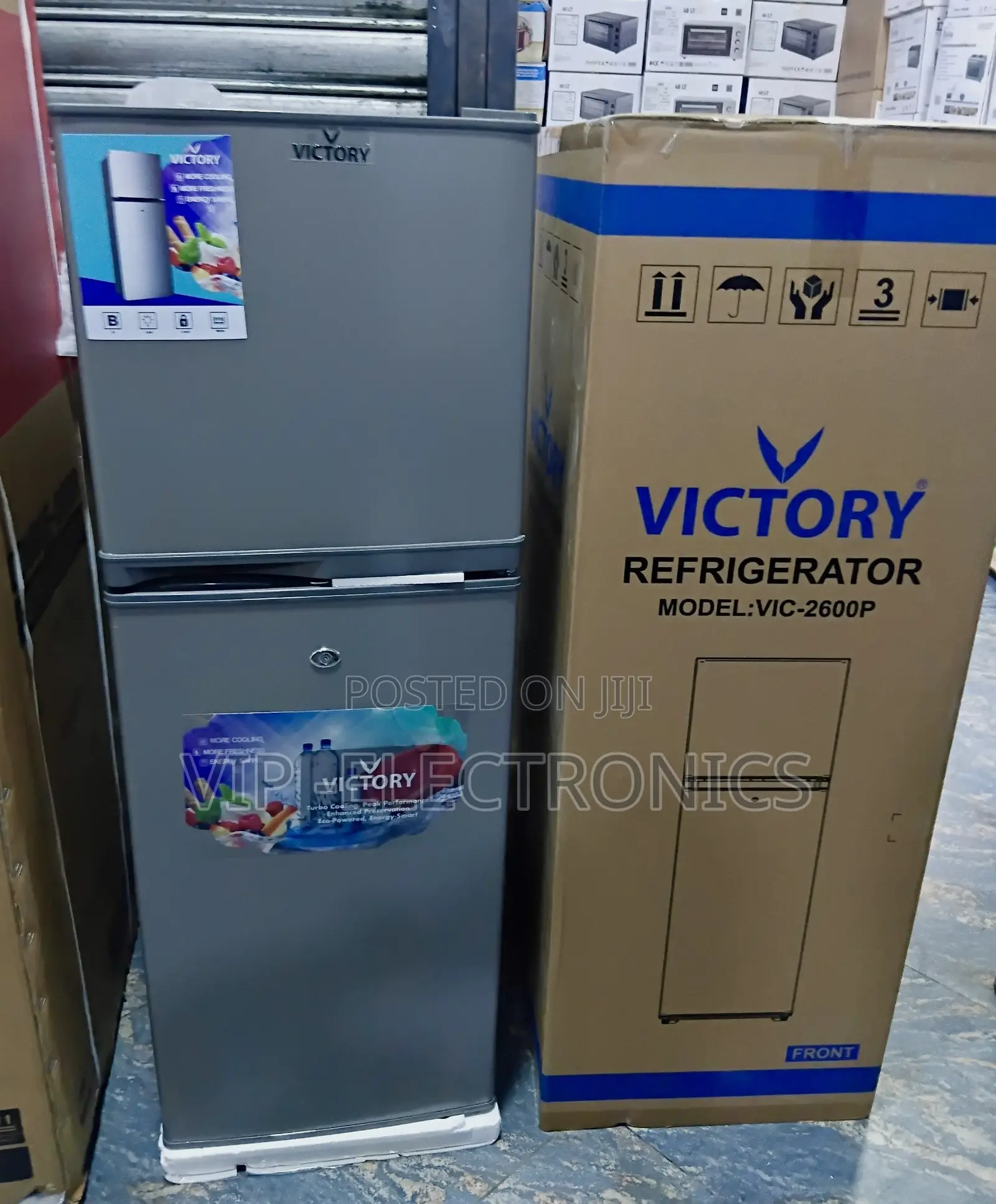 Victory Double-Door Refrigerator VIC-2600P 🏠❄️