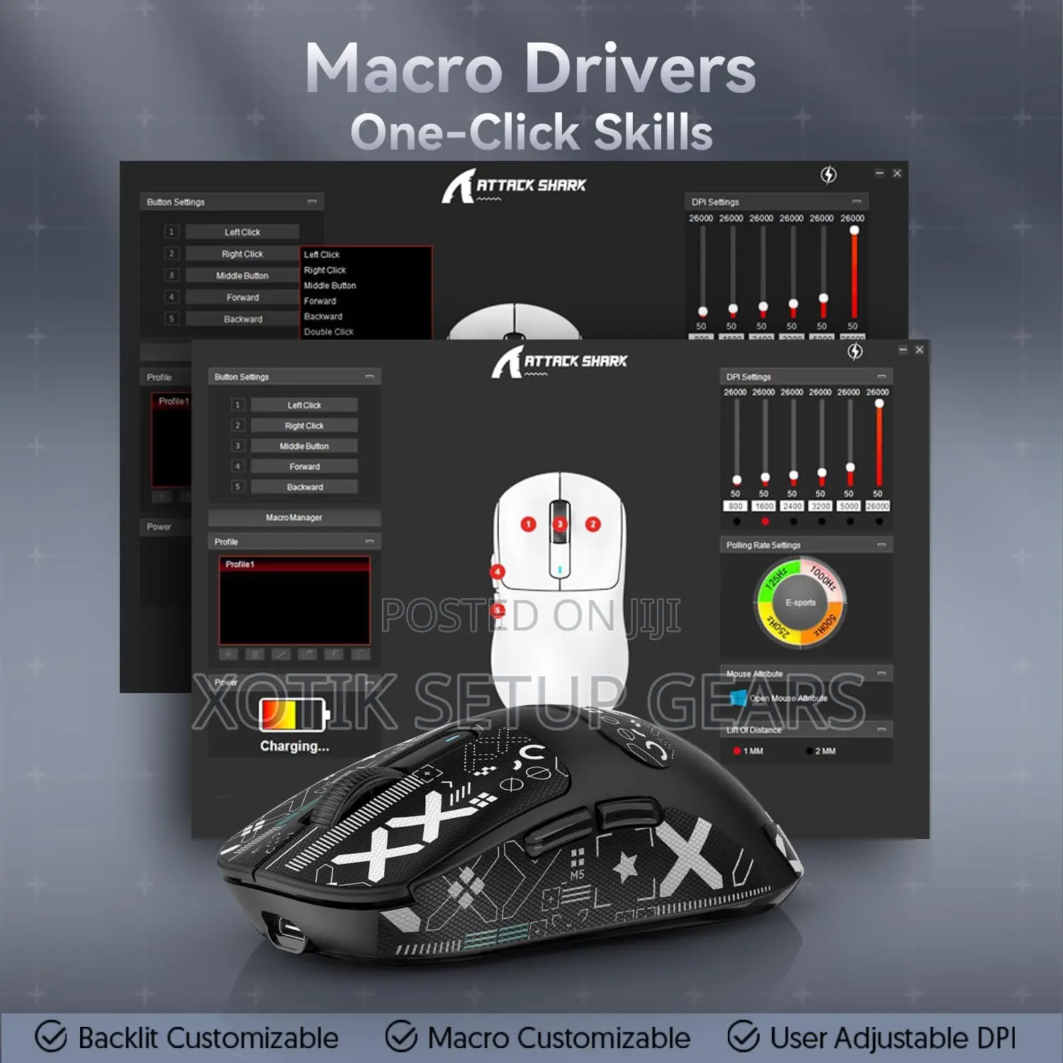 Attack Shark X3 Wireless Mouse - Super Lightweight Gaming Mouse