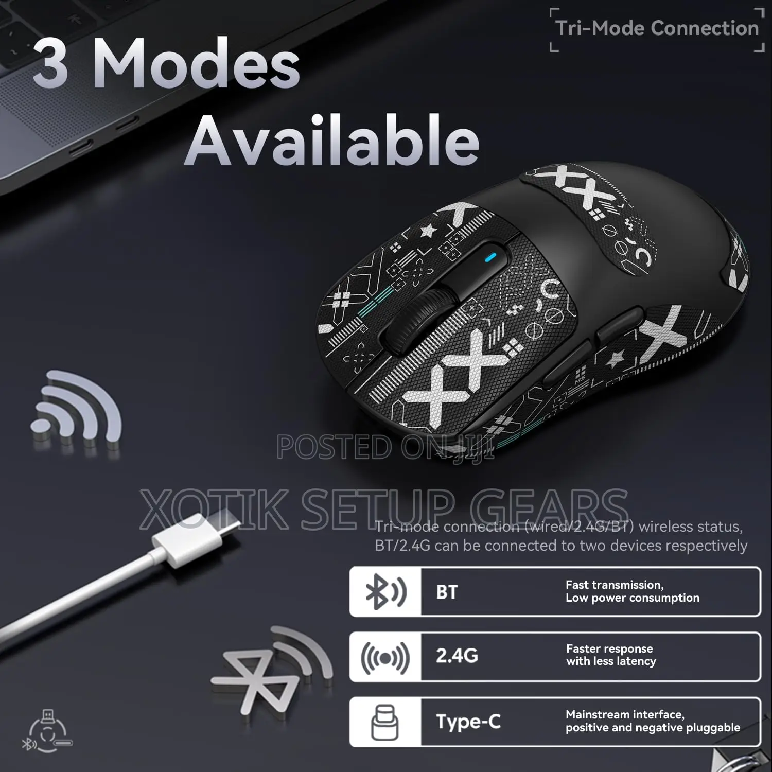 Attack Shark X3 Wireless Mouse - Super Lightweight Gaming Mouse