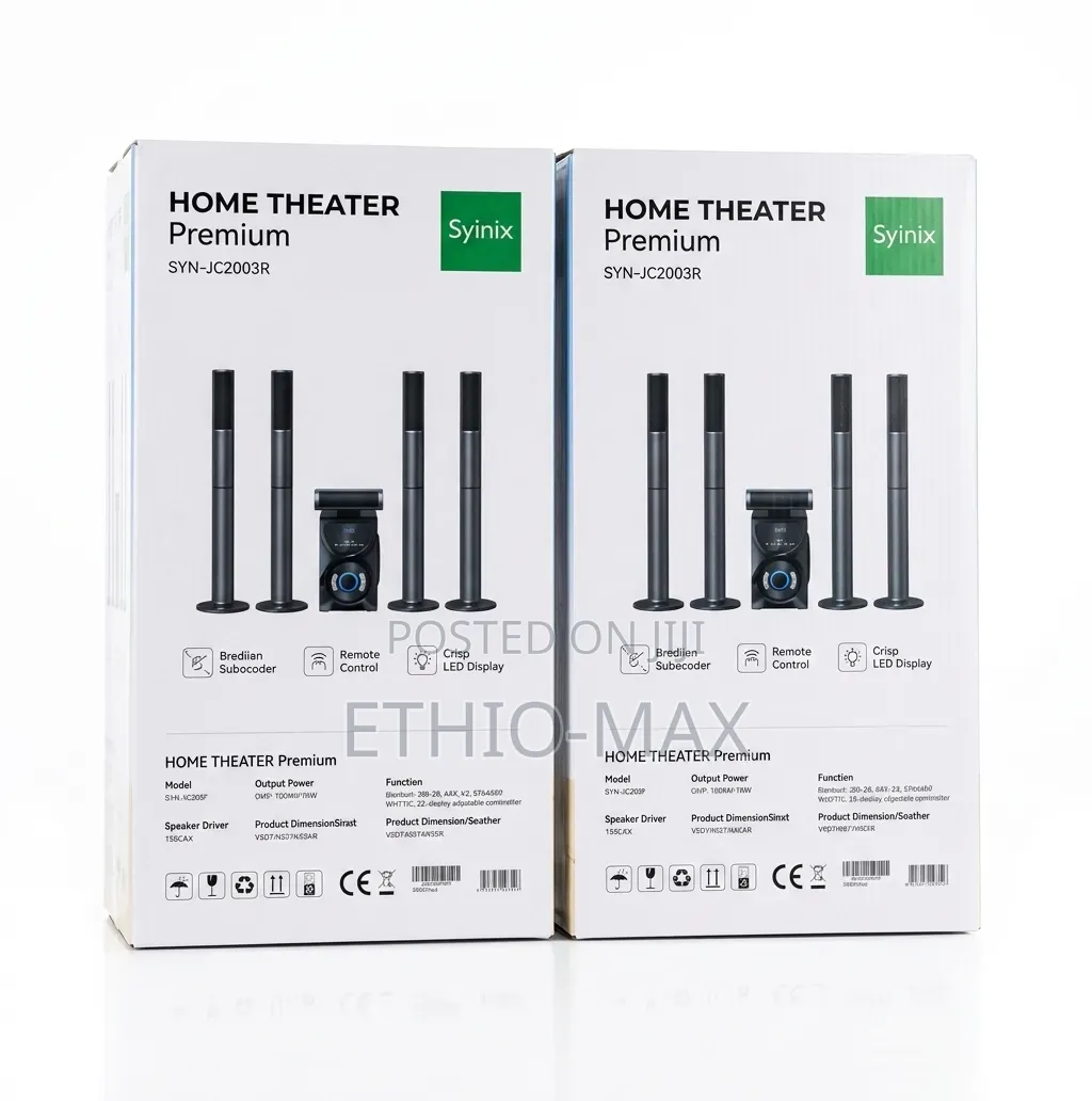 Syinix Home Theater Speaker System 170W – Powerful Sound, Deep