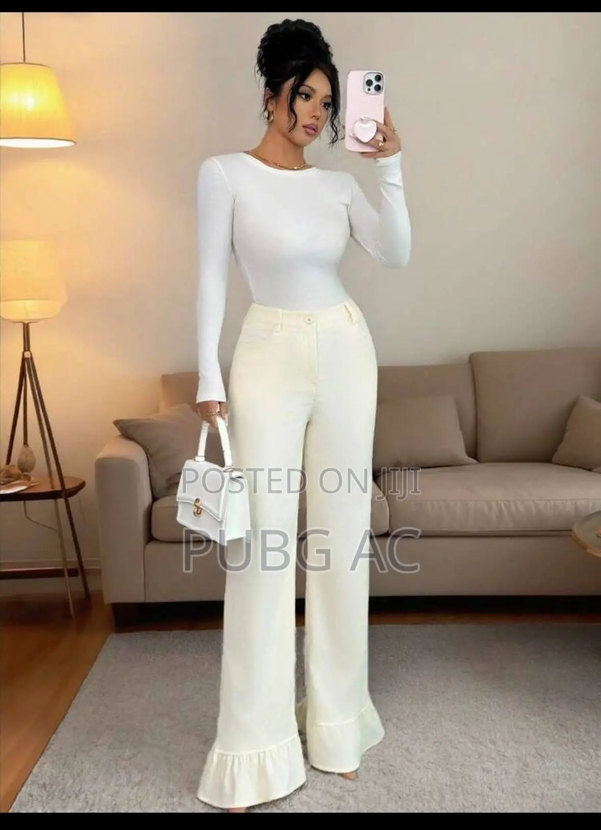Courduroy Straight Leg Pants