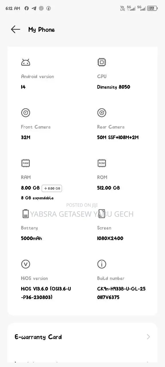 Tecno Camon 20 Mr. Doodle Edition 512 GB Black