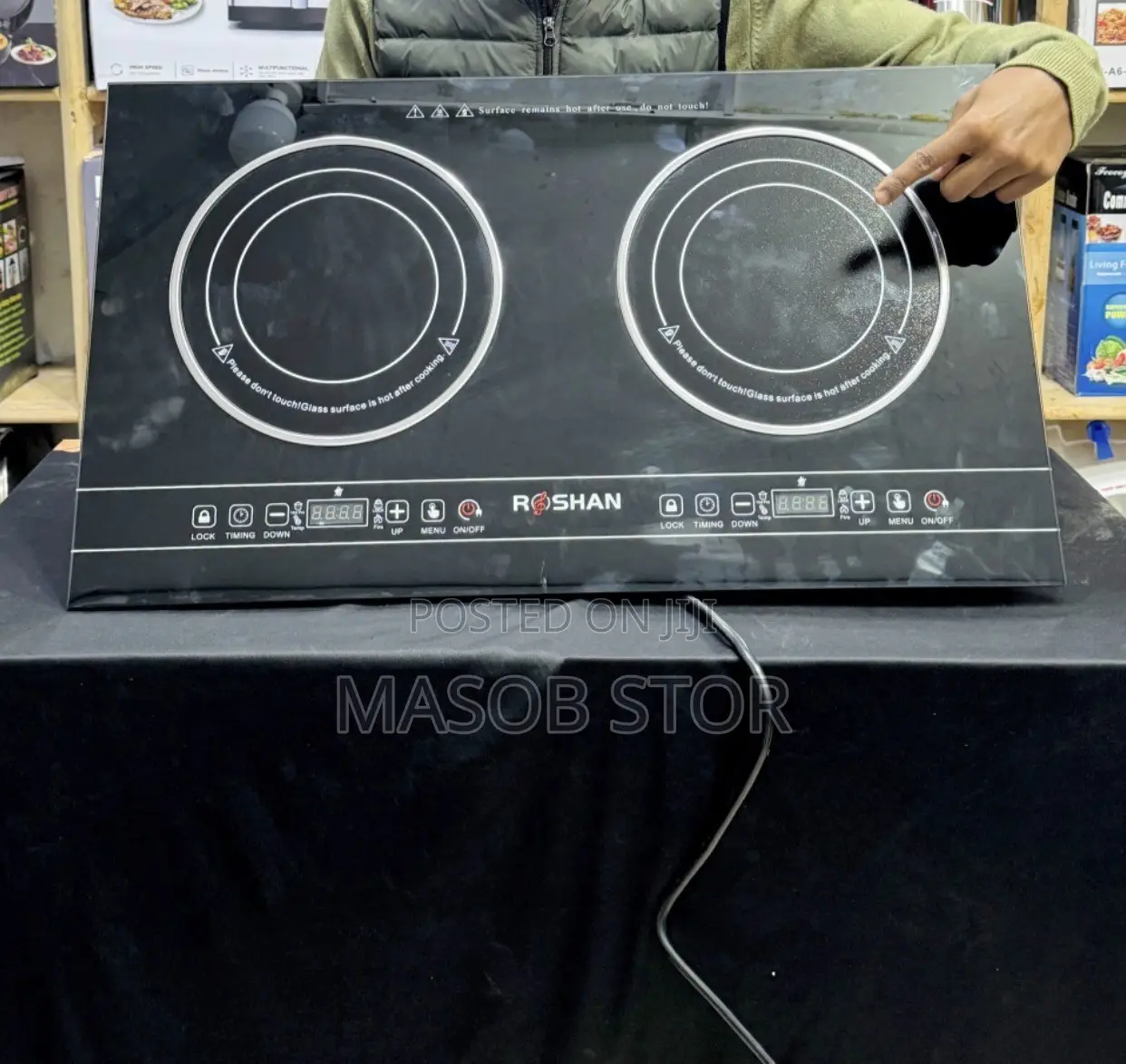 Roshan Double Digital Stove  !!️ሮሻን ባለ 2 ምድጃ ዲጅታል ስቶቭ