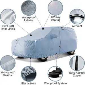 Premium Car Cover / የመኪና ልብስ የመኪናዎን ቦዲ ከፀሃይ ጨረር፣ ከዝናብ እና ከአቧራ ለመከላከል